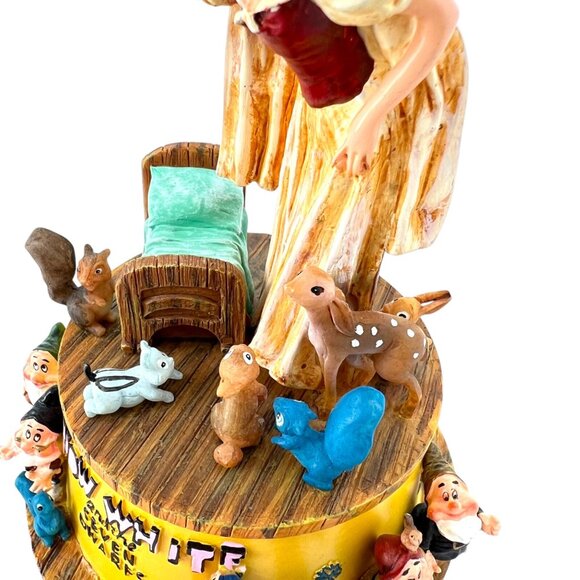 Snow White And The Seven Dwarfs Whistle While You Work Music Box - Picture 3 of 15
